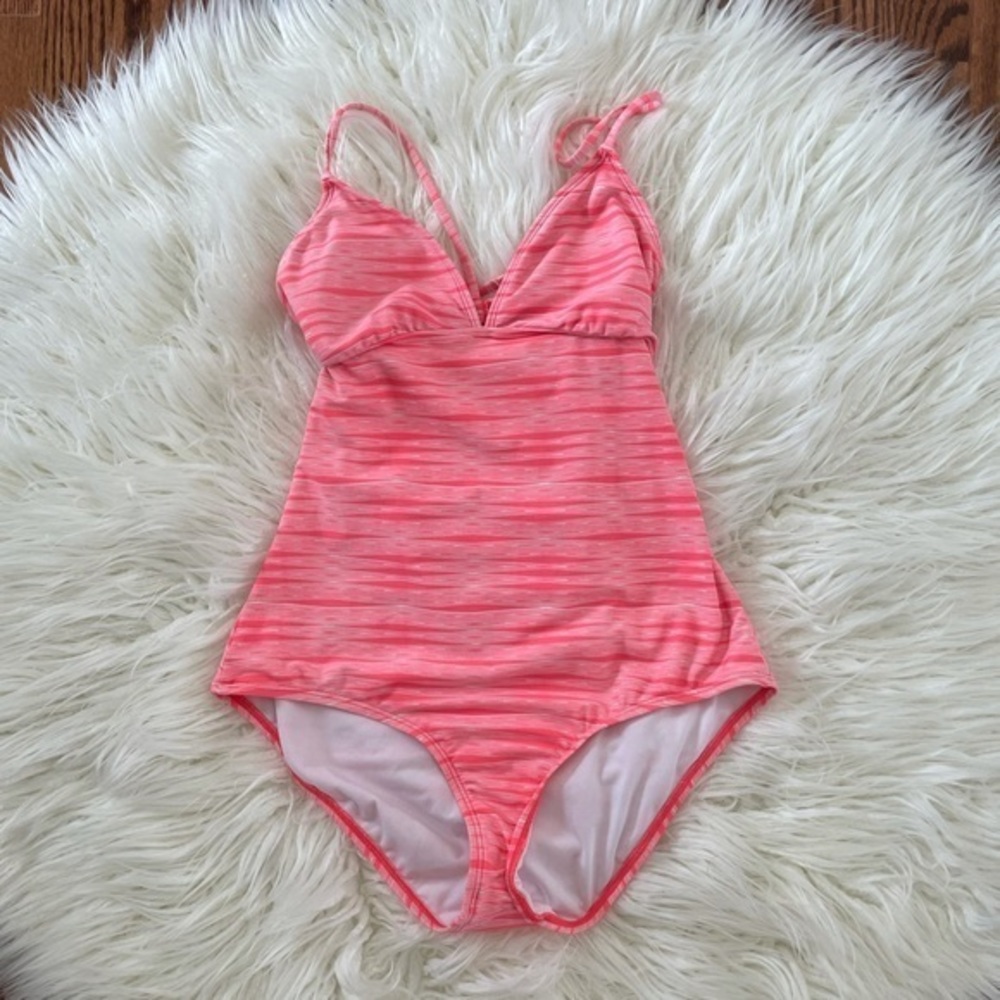 Athleta Ariel orange‎ one piece swimsuit Medium